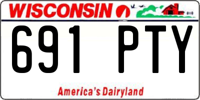 WI license plate 691PTY