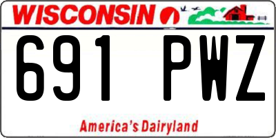 WI license plate 691PWZ