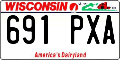 WI license plate 691PXA