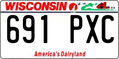 WI license plate 691PXC