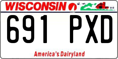 WI license plate 691PXD