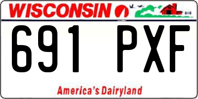 WI license plate 691PXF