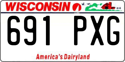 WI license plate 691PXG