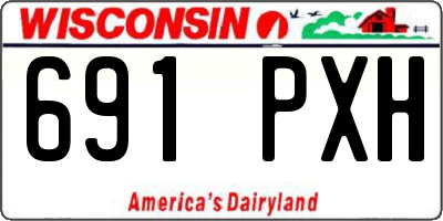 WI license plate 691PXH