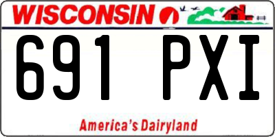WI license plate 691PXI