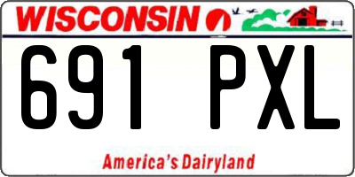 WI license plate 691PXL