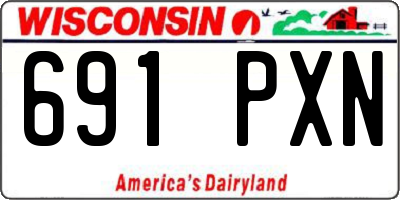 WI license plate 691PXN
