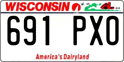 WI license plate 691PXO