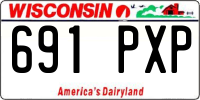 WI license plate 691PXP