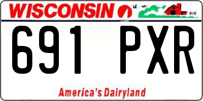 WI license plate 691PXR