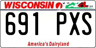 WI license plate 691PXS