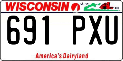 WI license plate 691PXU