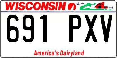 WI license plate 691PXV