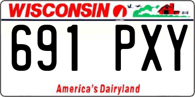 WI license plate 691PXY