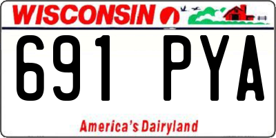 WI license plate 691PYA