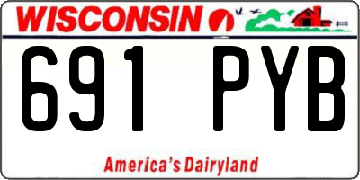 WI license plate 691PYB