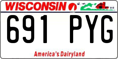 WI license plate 691PYG
