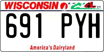 WI license plate 691PYH