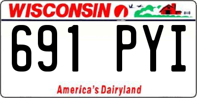 WI license plate 691PYI