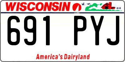 WI license plate 691PYJ