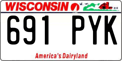 WI license plate 691PYK