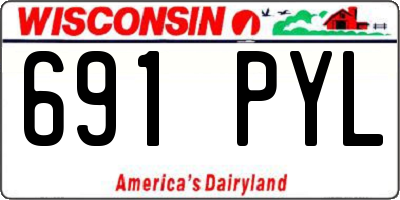 WI license plate 691PYL