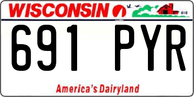 WI license plate 691PYR