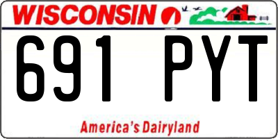 WI license plate 691PYT