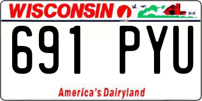 WI license plate 691PYU