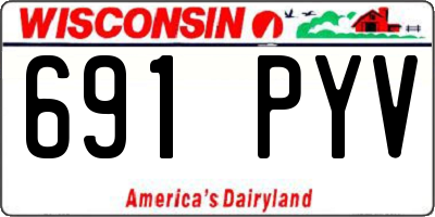 WI license plate 691PYV