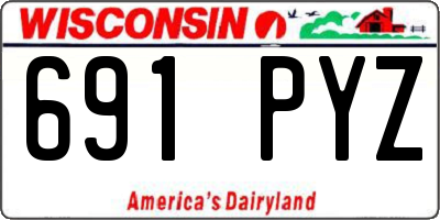 WI license plate 691PYZ