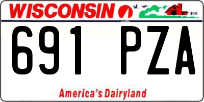 WI license plate 691PZA