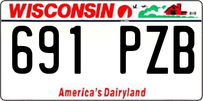 WI license plate 691PZB