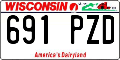WI license plate 691PZD