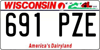 WI license plate 691PZE