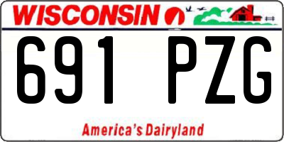 WI license plate 691PZG