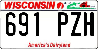 WI license plate 691PZH