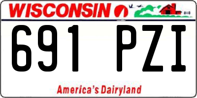 WI license plate 691PZI
