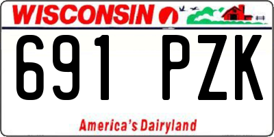 WI license plate 691PZK