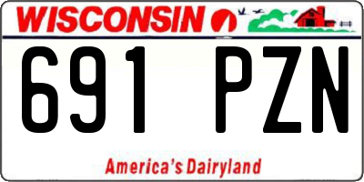 WI license plate 691PZN