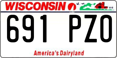 WI license plate 691PZO