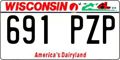WI license plate 691PZP