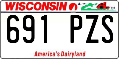 WI license plate 691PZS