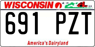 WI license plate 691PZT