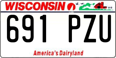 WI license plate 691PZU