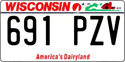 WI license plate 691PZV