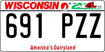 WI license plate 691PZZ
