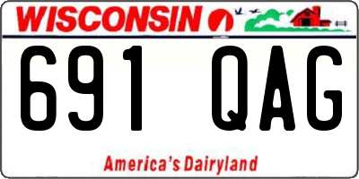 WI license plate 691QAG