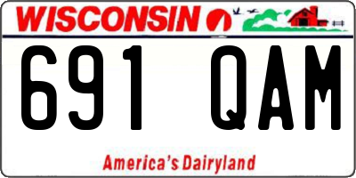 WI license plate 691QAM