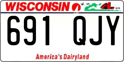 WI license plate 691QJY